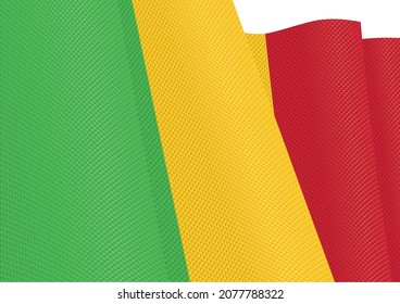 textura de gradiente de oscilación de la bandera malí