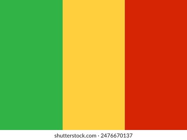 Mali flag illustrator country flags
