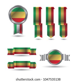 Mali Flag Ribbon Set