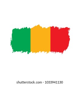 Mali flag. Vector