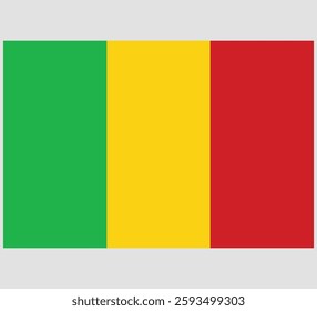 Mali Flag Vector Design , Mali Country Flag