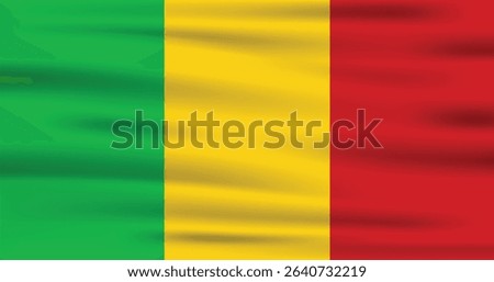 Mali Flag Vector Icon Design