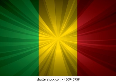 Mali flag vector illustration.