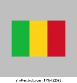 Mali flag vector illustration in high quality for ui and ux, website or mobile application