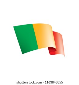Mali flag, vector illustration on a white background.