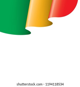 Mali flag, vector illustration on a white background.