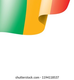 Mali flag, vector illustration on a white background.