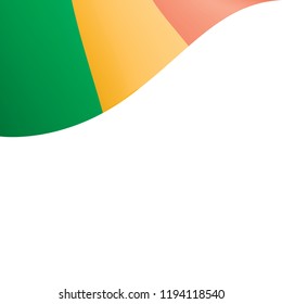 Mali flag, vector illustration on a white background.