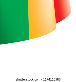 Mali flag, vector illustration on a white background.