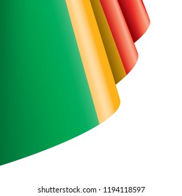 Mali flag, vector illustration on a white background.