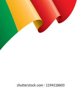 Mali flag, vector illustration on a white background.
