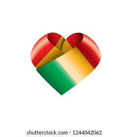 Mali flag, vector illustration on a white background.