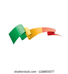 Mali flag, vector illustration on a white background.