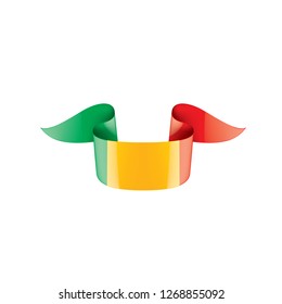 Mali flag, vector illustration on a white background.