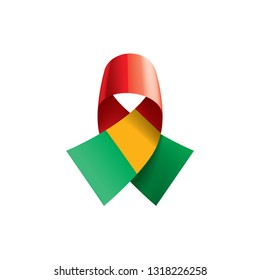 Mali flag, vector illustration on a white background.