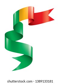 Mali flag, vector illustration on a white background.
