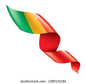 Mali flag, vector illustration on a white background.