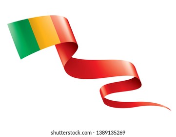 Mali flag, vector illustration on a white background.