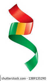 Mali flag, vector illustration on a white background.