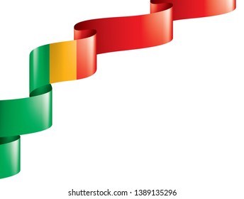 Mali flag, vector illustration on a white background.