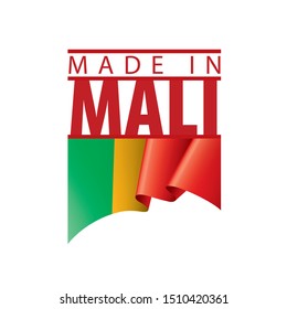 Mali flag, vector illustration on a white background.