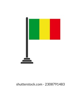 Indicadores de Mali conjunto de iconos, símbolo del símbolo del vector del día de la independencia de Mali