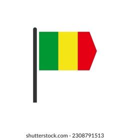Mali Republic flag Royalty Free Stock SVG Vector and Clip Art