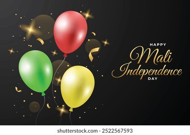 Día de la Independencia de Mali colección de ilustración de diseño