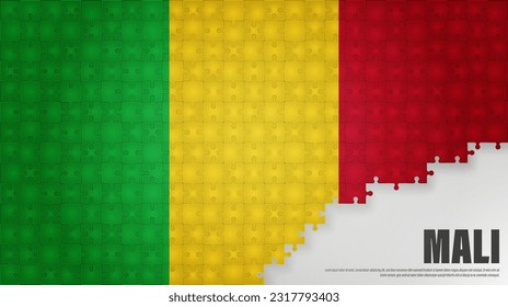 Fondo de la bandera de Mali. Elemento de impacto para el uso que desea hacer de él.