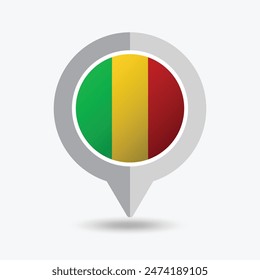 Vektorillustration des PIN-Symbols für Mali