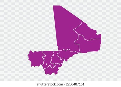 Mali Map pink Color on White Background quality files Color (a50099) png