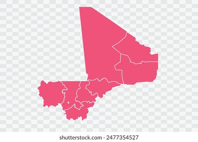 Mali Map punch Color Background quality files png