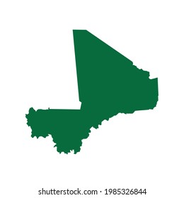 Mali Map. Mali Map vector. Mali Map illustration. Mali map chart