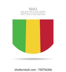 Mali national flag vector icon