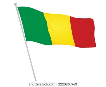 Nationalflagge Malis. Vektorgrafik