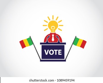 Mali Podium Bright Idea Politician Speech Poll