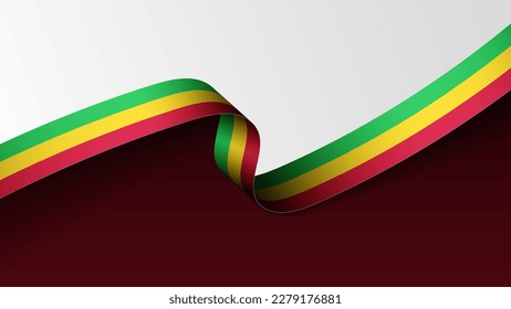 Fondo de la bandera de Mali. Elemento de impacto para el uso que desea hacer de él.