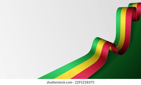 Fondo de la bandera de Mali. Elemento de impacto para el uso que desea hacer de él.