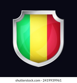 Mali Silver Shield Flag Icon