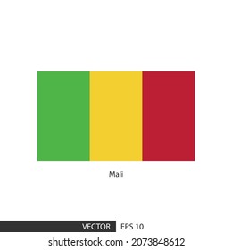 El indicador cuadrado de Mali en el fondo blanco y especificar es el vector eps10.