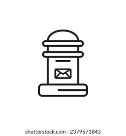 Diseño de ilustración vectorial del icono de línea Malibox