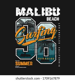 malibu beach concept graphic design typography vector for t shirt print t 