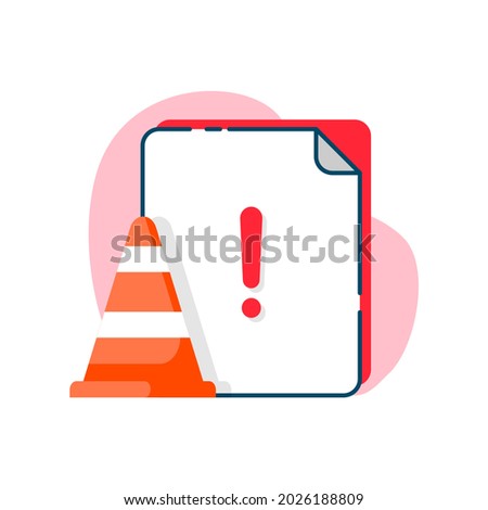 malicious files concept illustration flat design vector eps10. simple, modern graphic element for landing page, empty state ui, infographic, icon
