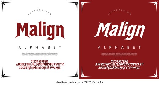 Malign Sharp Display Font For Dark Fantasy Themes And Aggressive Gaming Branding Identity
