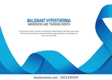 Malignant Hyperthermia Awareness and Training Month background. Vector illustration.