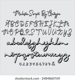 Malista es un guion moderno con escritura a mano, personajes decorativos y una línea base de baile! Es perfecto para su uso como cabeceras de blog, camisetas, y para bodas, redes sociales, diseño de productos.