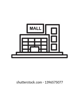 mall building icon vector template 