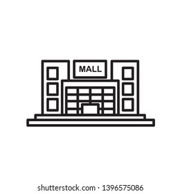 mall building icon vector template 