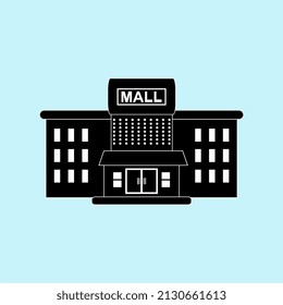 mall building vector illustration, perfect for icons, templates, posters, logos, advertisements, brochures, etc