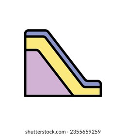 Ilustración de vectores de iconos de Escalador de centros comerciales